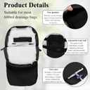 Nephrostomy Tube and Drainage Bag Cover with Adjustable Waist Strap & Catheter Pipe Cover for Nephrostomy Outer Bag Holder (Black)