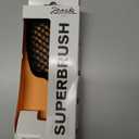 Janeke Superbrush Detangling Brush for Soft Smoothing Hair Brushing with Anti-Static Bristles - Vented Wet Hair Brush for Blow Drying Use - Perfect for Curly, Thick, Wavy, Fine Hair Types (Black)