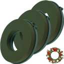 3Pcs Floral Foam Rings 10 Inch Round Floral Wet Foam Ring Foam Ring Flower Arrangement Kit for Florist Wedding Foam Decoration, Green