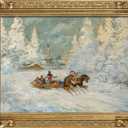 Wood Frame for 16x20 Canvas Paintings, Finished 16x20 Vinatge Gold Frame for Oil Painting Art Prints Landscape Portrait Wall Decor, No Back & Cover (Gold)