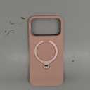 TORRAS Ostand Q3 Silicone for iPhone 17 Pro Max Case, Fit for MagSafe, 360 Spin Stand, Soft Liquid Silicone Cozy Grip, Camera Control, Protective Case for iPhone 17 Pro Max for Women Girl, Bliss Pink