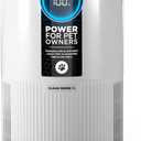 Shark Air Purifier for Home, Clean Sense, for Bedroom, Nursery, Home Office, Dorm, HEPA-Exceeding Filter, Captures Pollutants, Pet Dander, Dust, Odor, Smoke, and More, HP102PET, White