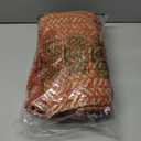 Lahome Boho Fall Kitchen Rug, 2x3 Bathroom Rug Lightweight Indoor Door Mats for Entryway Small Cotton Area Rug with Tassels, Farmhouse Washable Throw Rugs Low Pile Carpet for Bedroom (Rust/Multi)