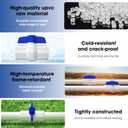 16PCS 3/4" PVC Ball Valve,SCH40 Slip PVC Water Pipe Valve with Easy Turn Blue T-Handle, Shut-Off Ball Valve Socket for Water Project, Swimming Pool, Sewage Pump, Outdoor Plumbing & Irrigation System