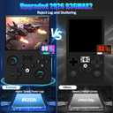R36MAX2 Retro Gaming Console, 4.5 Inch 4K HD IPS Screen Retro Video Game Console, Handheld Game Console Preloaded 30+ Emulator Games, Linux System, Portable Video Console for Adult