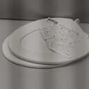 KOHLER 20110-0 Brevia, Slow Close Toilet Seat, Elongated Toilet Seat, Grip-Tight Bumpers Quick-Attach Hardware, White