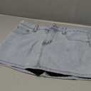 Danysu Stretchy Mini Skorts Low Waist Skirt with Shorts Side Slit 2026 Sports Daily Going Out Outfits (Small, Light Blue)