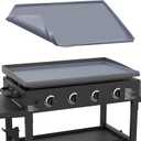36" Silicone Griddle Mat for Blackstone 36 Inch Grill, Heavy Duty Food Grade Silicone Griddle Cover, Protect Your Grill from Dirt & Rust All Year Round (Gray)