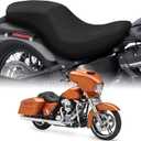 SAPUBK Waterproof Motorcycle Seat Rain Cover Compatible with Harley Davidson Touring Street Glide Road King Electra Glide Road Glide(Two Up Seat Without Driver Backrest) for Snow Rain Dust Protection