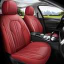 Red Car Seat Covers,Leather Car Seat Cover, Waterproof Seat Covers Full Set