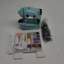 Magicfly Mini Sewing Machine with Extension Table, Dual Speed Portable Sewing Machine for Beginners with Light, Sewing Kit for Household Use, Blue