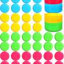 Hiboom Kids Flying Discs 3.4 Inch Mini Classic Flying Disks Bulk Soft Flyer Toy for Outdoor Pets Dog Yard Lawn Games Party Kindergarten Teaching Favors, 4 Colors