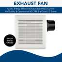 Broan-NuTone A80 Ventilation Fan with Roomside Installation, 80 CFM, 2.0 Sones White