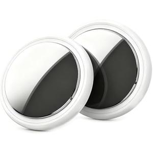 Air Tracker Tags - 2 Pack, Bluetooth Tracker for iPhone ipad Find My(iOS Only),Key Item Finder Locator with Sound, Smart Luggage Tag for Suitcases Keys/Bags/Pets/Wallet/Backpack,Battery Replaceable