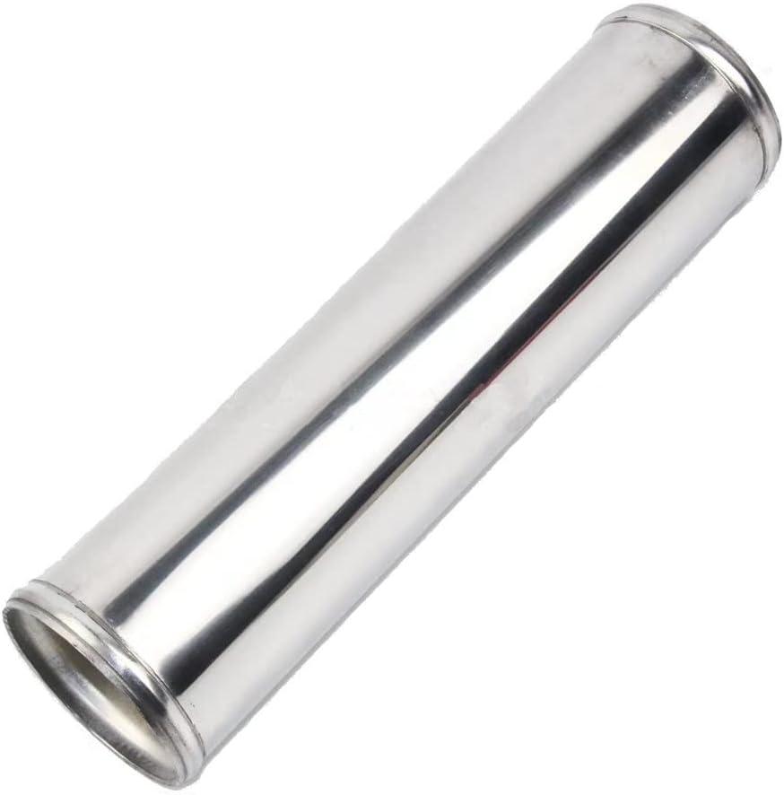 3" (76mm) OD Straight Aluminum Pipe with Beaded Ends, for Intercooler & Intake, Polished 11.81" (300mm) Long