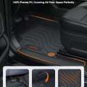 Floor Mats for Honda Passport 2026, Anti-Slip Custom Fit All Weather TPE Car Liners with Trunk Cargo Liner, Backrest Protectors & Door Sill Guards