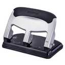 Bostitch Office EZ Squeeze Heavy Duty 3-Hole Punch for Home Office & School, 40-Sheet Capacity, One-Touch Reduced Force, Sleek Silver Design