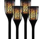 Theater Solutions TT100 Fully Wireless 240 Watt Rechargeable Battery Bluetooth Tiki Torch Speaker 4 Pack Lanterns Link Up to 99 Speakers Wirelessly, Black (TT100-2PR)