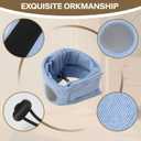 Dog Ear Muffs Dog Head Ear Warp Noise Protection (M-Head Circle(13.7"~18.9"), Blue)