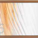 12x36 Picture Frame Brown Soild Wood Display Long Picture Puzzle Artwork Canvas Art Painting 12 x 36 12 by 36 Horizontal or Vertical for Wall Hanging