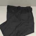 Amazon Essentials Men's Classic-Fit Wrinkle-Resistant Pleated Chino Pant, True Black, 38W x 32L