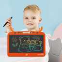 Gosizos Writing Tablet, Erasable Reusable Electronic LCD Drawing Pad, 13.5 Inch Colorful Doodle Board f (Orange)