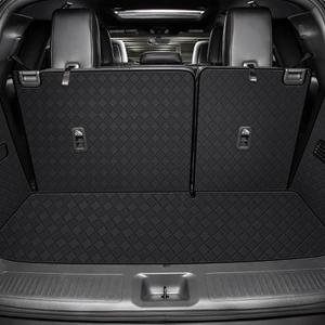 for 2022-2024 2025 QX60 Cargo Liner: All Weather PU Leather Cargo Mat & Backrest Mat (& Rear Left and Right Side Panels) Compatible with Infiniti qx60 Full Coverage Trunk Liner