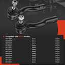 A-Premium 2 x Front Outer Tie Rod Ends, Compatible with Nissan Sentra 2007 2008 2009 2010 2011 2012