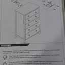 IDEALHOUSE Dresser for Bedroom, Chest of Dressers 37" Tall Dresser for Closet with 4 Drawers Chest with Clothes Storage Cabinet, Drawer Organizer for Bedroom, Living Room, Closet, Hallway, White