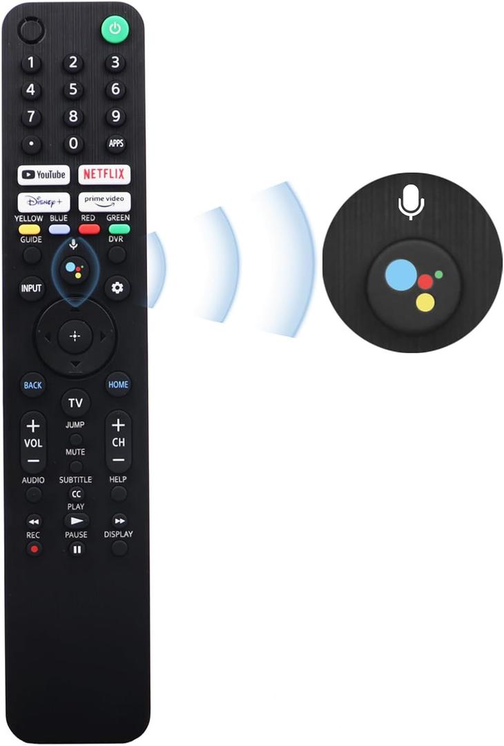 RMF-TX520U TV Remote, Remote Control for Smart TV with Voice Command, RMF-TX520U for Bravia 2019-2023 XBR/KD/XR Series, X80J, X85J, A80J etc