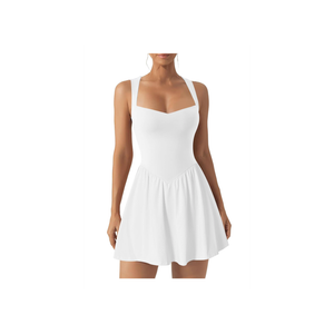 Women's Sexy Sleeveless V Neck Ruffle Hem Tank Dress A Line Ruched Party Mini Dresses Size S