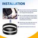Brush Roll Belts Compatible with Bissell Powerlifter and CleanView Swivel Rewind Pet Vacuum Model 2252 2253 2254 22543 2255 2256 2258 2259 2260 2316 1309 1413 2739, 1+1+1 Pack