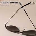 TIJN Polarized Sunglasses Women Men Oversized,UV Protection Sun Glasses Trendy Style,Large Square Shades,Big Frame Shady Rays