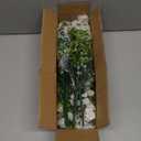 Grunyia 10 Bundles Artificial Flowers Outdoor UV Resistant Fake Flowers No Fade Faux Plants Garden Porch Window Box Decorating (Blue)