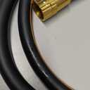 Giraffe Tools Leader Hose 6ft x 5/8", Short Water Hose Heavy Duty for Hose Reel, Lightweight, Flexible with Double Female Fittings (Black)