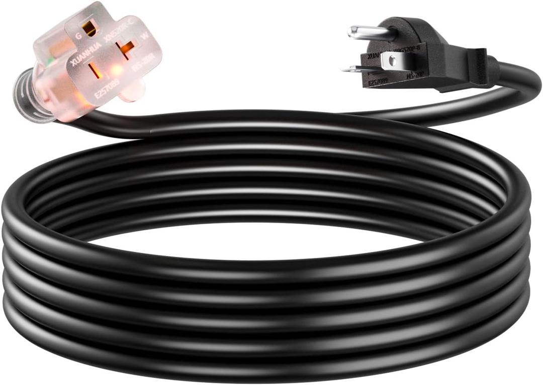 15FT 12 Gauge Heavy Duty Durable NEMA 5-20P/NEMA 5-15/20R Indoor/Outdoor Extension Cords, 20 Amps 125Volts 15FT 12 Gauge Heavy Duty Durable NEMA 5-20P/NEMA 5-15/20R Indoor/Outdoor Extension Cords, 20 Amps 125Volts