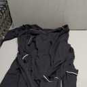 Women's Robe Soft Knit Waffle Bathrobe Lightweight Knee-Length Loungewear XL, Black 