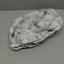 LIBERECOO Round Vinyl Fitted Tablecloth with Flannel Backing Elastic Edge Table Cover Waterproof Stain-Resistant Wipeable Tablcloths Fits 45-56" Round Tables (White Marble)