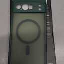 CANSHN Magnetic for Google Pixel 10 Pro XL Case(6.8 Inch), Upgraded [Full Camera Protection] [Compatible with Magsafe] [Translucent Matte] Shockproof Protective Phone Cover, Deep Green