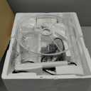 Boncoo Floor Lamps White Floor Lamp for Bedroom, LED Dimmable Floor Lamp Arc with Adjustable Silk Shade, Modern Standing Lamp for Living Room Office Study Room, 9W Bulb Included