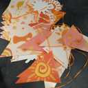 Sunshine Birthday Banner, 5 Pcs Pre-Strung First Trip Around the Sun Decorations, Sun Birthday Party Decorations for Girls, Women, Kids