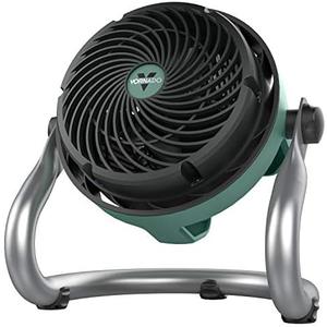 Vornado EXO51 Small Heavy Duty Air Circulator, 3-Speed High Velocity Shop Fan, Dustproof and Water-Resistant Powerful Motor, Industrial High Impact Case, Green