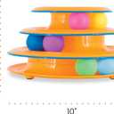 Catstages Tower of Tracks Cat Toy 3-Level Track Tower with 6 Balls, Interactive Cat Toy for Indoor Enrichment