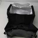 Oxford Cloth Insulated Lunch Bag Large Capacity Portable Food Storage 50" x 27" x 40" Black