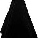 Universal Suede Leather Shift Boot Manual or Auto Gear Shift Cover (Black)