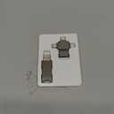 MFi Certified Photo Stick 256GB USB Flash Drive for iPhone, 4 in 1 External Memory Thumb Drive for Picture Video Saver and Backup, High Speed Memory Stick Pen Drive for iPhone/iPad/Android/PC (Silver)