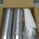100 Pack 12 oz Round Bottom Clear Plastic Cups with Lids and Straws, Disposable Iced Coffee Cups To Go Cups for Cold Drinks, Smoothie, Juice, Milkshake