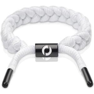 Adjustable Paracord Bracelet Made of Durable Waterproof Rope | Stylish Accessory For Men Fits Any 6-8.5" Wrist Size (2-White)