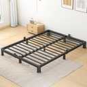 Superay 7 Inch Queen Bed Frame Low Profile with Rounded Legs, Easy Assembly