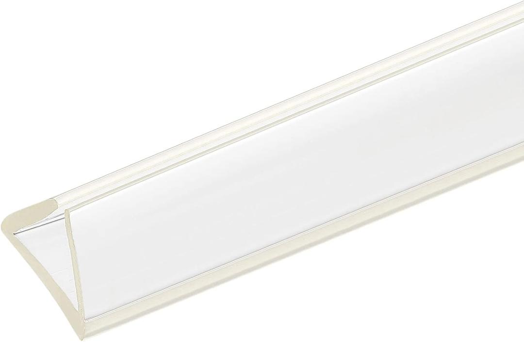 uxcell U Channel Edge Trim, 4.9ft Length Soft Rubber Guard Seal Strip Edge Protector Fit for 12-13mm Edge, (19/32" W x 43/64" H) Clear